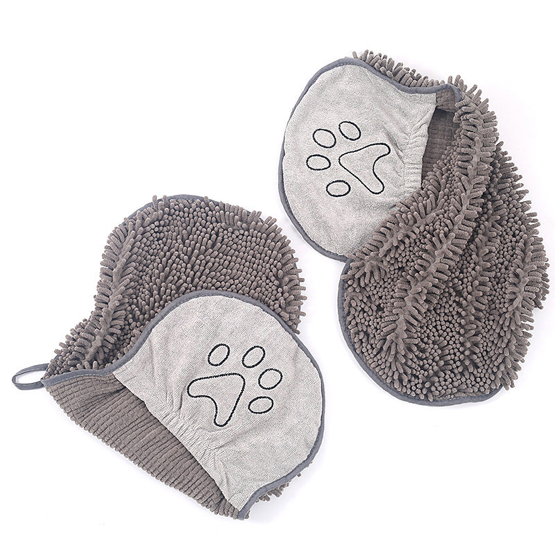 Pet Chenille Bath Drying Towel Absorbent Cloth