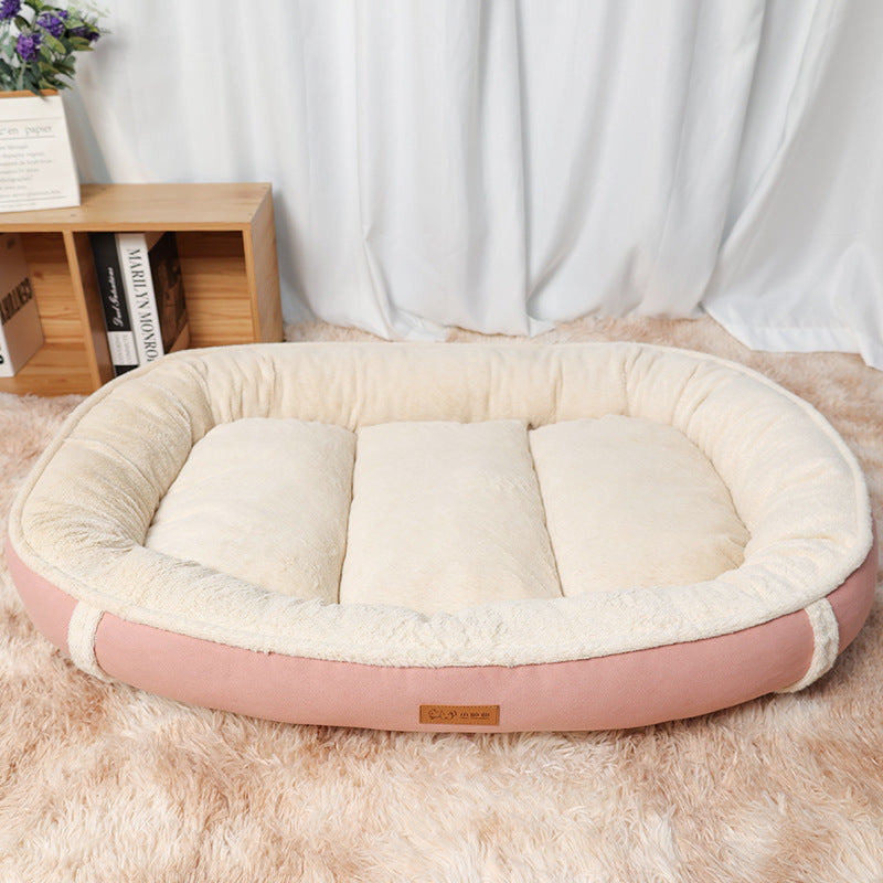 Pet Linen Round Non Slip Nest Bed