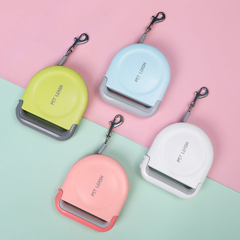 Retractable Handle Pet Leash For Comfortable Control