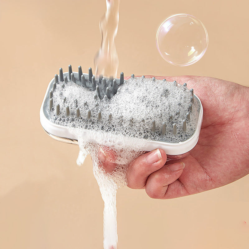 Silicone Pet Bath Brush With Massage And Foam Cleaning