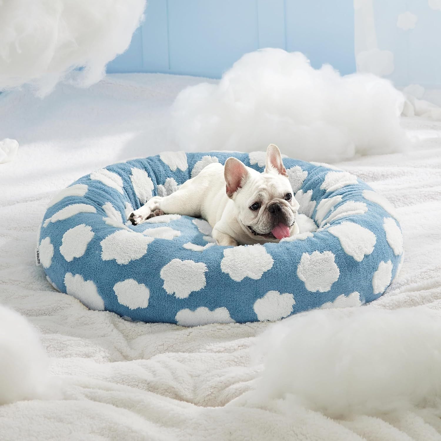 Round All-Season Warm Pet Bed Comfortable Sleeping Cushion