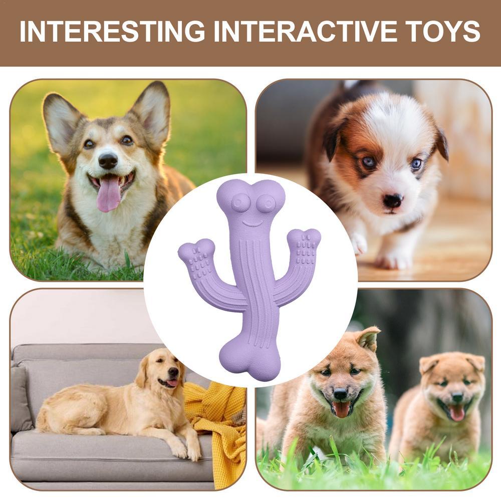 Pet Cactus Chew Toy Ultra Durable Interactive Boredom Toy