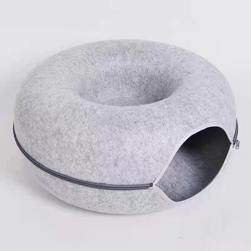 Round Pet Tunnel Bed For Comfortable Rest