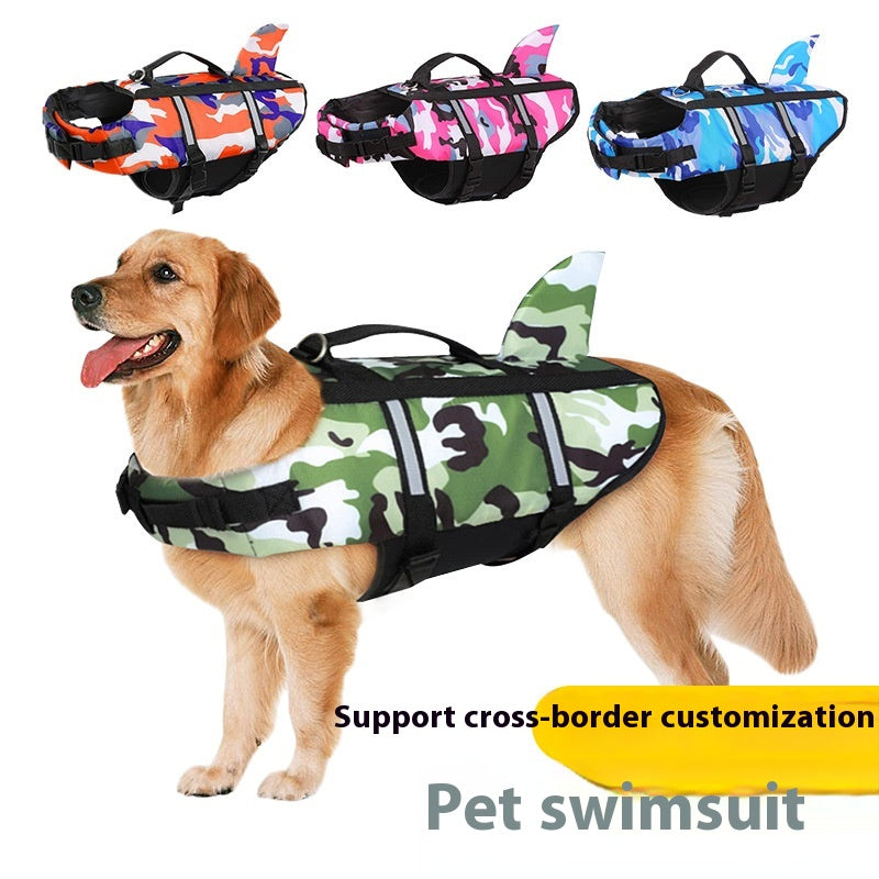 Pet Camouflage Swimming Life Jacket Safety Vest