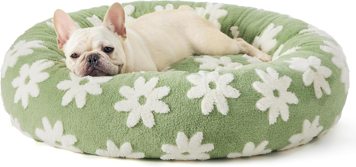Round All-Season Warm Pet Bed Comfortable Sleeping Cushion