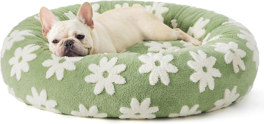 Round All-Season Warm Pet Bed Comfortable Sleeping Cushion